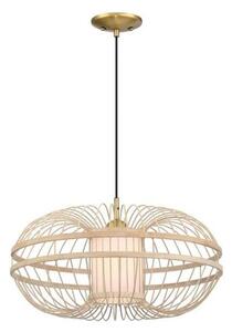 Westinghouse 61255 - Lampadario a sospensione con filo TULCEA 1xE27/60W/230V bambù