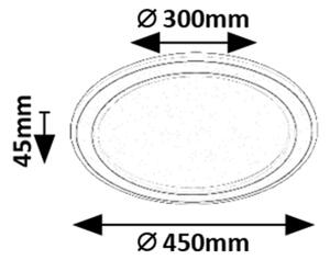 Rabalux 71406 - Plafoniera da soffitto LED dimmerabile GOLWEN LED/22W/230V 3000-6500K + telecomando