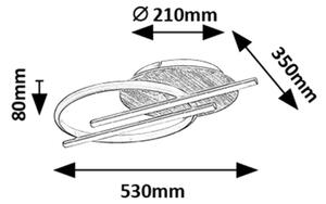Rabalux 71404 - Plafoniera LED ARASH LED/40W/230V 3000/4000/6500K