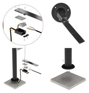 Lampada flessibile per esterni NIKA LED/12,5W/230V IP44 80 cm