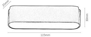Rabalux 70122-LED Plafoniera dimmerabile per sistema a binario monofase LiTrack 6W/24V 11,5 cm