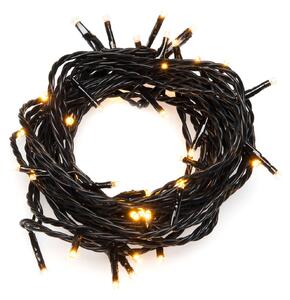 Konstsmide Christmas Catena luminosa LED Micro, 80 luci nero/ambra