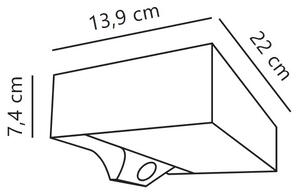 Nordlux - Lampada solare da parete LED MONAY 5W 5V IP44 con sensore