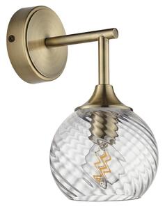 Endon 103173 - Applique ALLEGRA 1xE14/7W/230V ottone/limpido