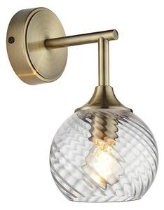Endon 103173 - Applique ALLEGRA 1xE14/7W/230V ottone/limpido