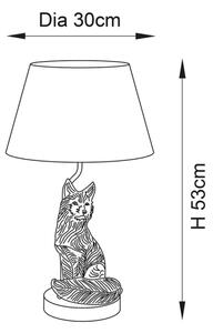 Endon 106796 - Lampada da tavolo FOX 1xE14/6W/230V nero/ottone