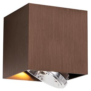 Faretto da incasso di design bronzo scuro quadrato girevole e inclinabile - Box