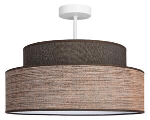 Lampadario a plafone GRACE 1xE27/60W/230V diametro 40 cm marrone/beige
