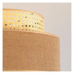 Lampadario a sospensione con filo BOHO 1xE27/60W/230V diametro 40 cm rattan