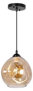 Lampadario a sospensione con filo 1xE27/60W/230V nero/fumé