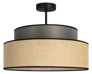 Lampadario a plafone BOHO 1xE27/60W/230V diametro 40 cm marrone/beige