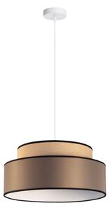 Lampadario a sospensione con filo GRACE 1xE27/60W/230V diametro 40 cm beige/marrone