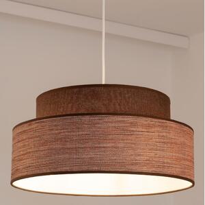 Lampadario a sospensione con filo GRACE 1xE27/60W/230V diametro 40 cm marrone/beige