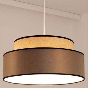 Lampadario a sospensione con filo GRACE 1xE27/60W/230V diametro 40 cm beige/marrone
