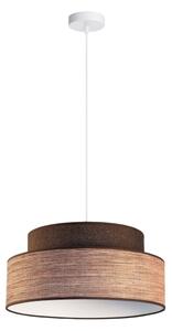 Lampadario a sospensione con filo GRACE 1xE27/60W/230V diametro 40 cm marrone/beige