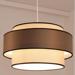 Lampadario a sospensione con filo GRACE 1xE27/60W/230V diametro 40 cm color crema/marrone
