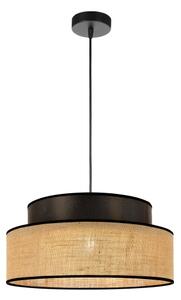 Lampadario a sospensione con filo BOHO 1xE27/60W/230V diametro 40 cm marrone/beige