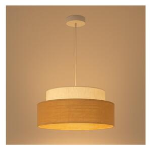 Lampadario a sospensione con filo BOHO 1xE27/60W/230V diametro 40 cm color crema/beige