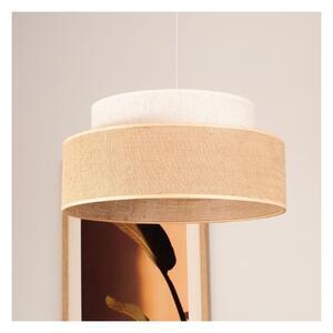 Lampadario a sospensione con filo BOHO 1xE27/60W/230V diametro 40 cm color crema/beige