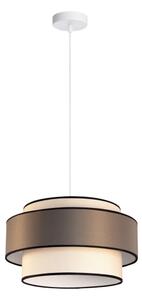 Lampadario a sospensione con filo GRACE 1xE27/60W/230V diametro 40 cm color crema/marrone