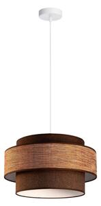 Lampadario a sospensione con filo GRACE 1xE27/60W/230V diametro 40 cm marrone/beige
