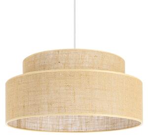 Lampadario a sospensione con filo BOHO 1xE27/60W/230V diametro 40 cm beige