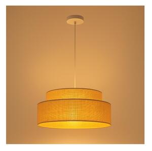 Lampadario a sospensione con filo BOHO 1xE27/60W/230V diametro 40 cm beige