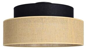 Plafoniera BOHO 1xE27/60W/230V diametro 40 cm nero/beige