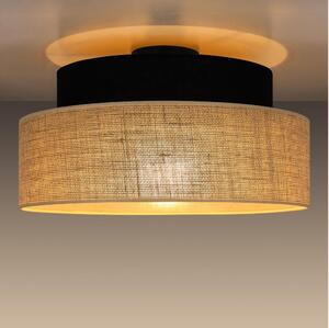 Plafoniera BOHO 1xE27/60W/230V diametro 40 cm nero/beige