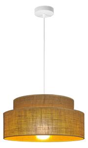 Lampadario a sospensione con filo BOHO 1xE27/60W/230V diametro 40 cm beige