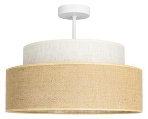 Lampadario a plafone BOHO 1xE27/60W/230V diametro 40 cm color crema/beige