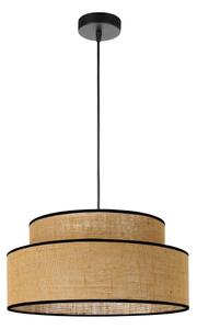 Lampadario a sospensione con filo BOHO 1xE27/60W/230V diametro 40 cm beige