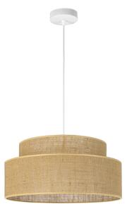 Lampadario a sospensione con filo BOHO 1xE27/60W/230V diametro 40 cm beige