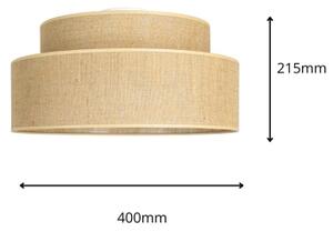 Plafoniera BOHO 1xE27/60W/230V diametro 40 cm beige