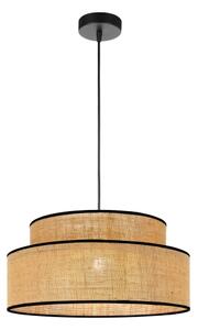 Lampadario a sospensione con filo BOHO 1xE27/60W/230V diametro 40 cm beige