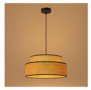 Lampadario a sospensione con filo BOHO 1xE27/60W/230V diametro 40 cm beige