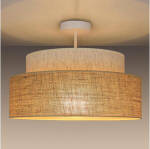 Lampadario a plafone BOHO 1xE27/60W/230V diametro 40 cm color crema/beige