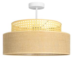 Lampadario a plafone BOHO 1xE27/60W/230V diametro 40 cm rattan
