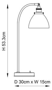 Endon 77861 - Lampada da tavolo HANSEN 1xE27/40W/230V rame