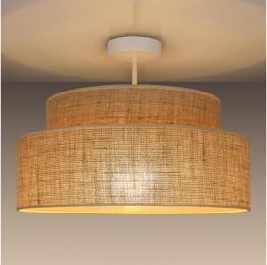 Lampadario a plafone BOHO 1xE27/60W/230V diametro 40 cm beige