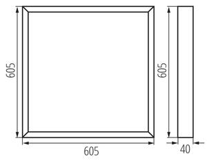 Kanlux 37275 - Pannello a plafone LED BLINGO LED/34W/230V 60x60 cm