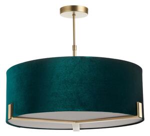 Endon 95839 - Lampadario a sospensione con supporto rigido HAYFIELD 3xE27/40W/230V ottone/verde