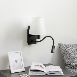 Brilagi - Applique a LED NUBILA 1xE27/25W/230V + LED/3W nero/bianco