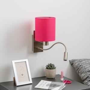 Brilagi - Applique a LED NUBILA 1xE27/25W/230V + LED/3W cromo/rosa