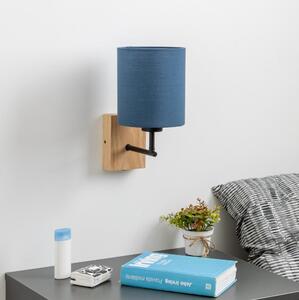Brilagi - Applique NUBILA WOOD 1xE27/25W/230V quercia/blu scuro