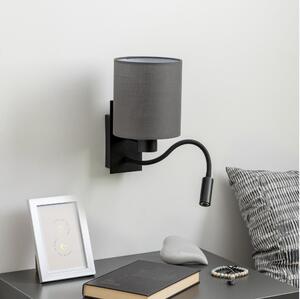 Brilagi - Applique a LED NUBILA 1xE27/25W/230V + LED/3W nero/antracite