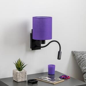 Brilagi - Applique a LED NUBILA 1xE27/25W/230V + LED/3W nero/viola