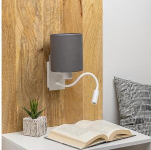 Brilagi - Applique a LED NUBILA 1xE27/25W/230V + LED/3W bianco/antracite