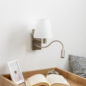 Brilagi - Applique a LED NUBILA 1xE27/25W/230V + LED/3W cromo/bianco