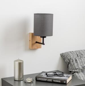 Brilagi - Applique NUBILA WOOD 1xE27/25W/230V quercia/antracite
